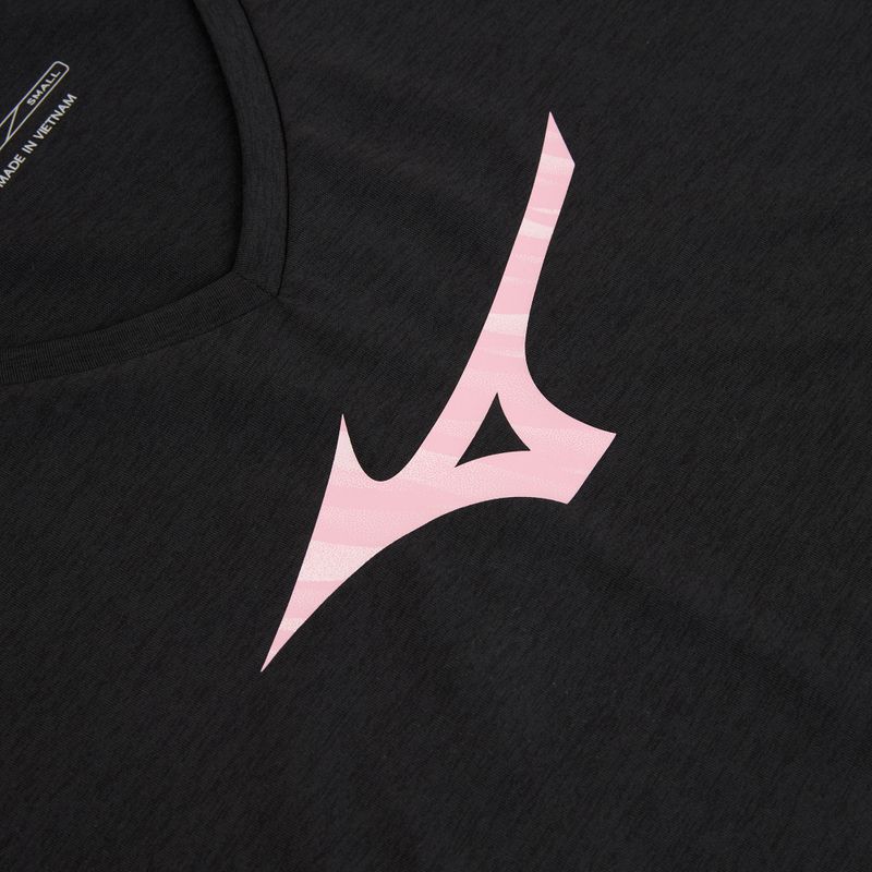 Koszulka do biegania damska Mizuno Core Runbird Tee black/mauve 3