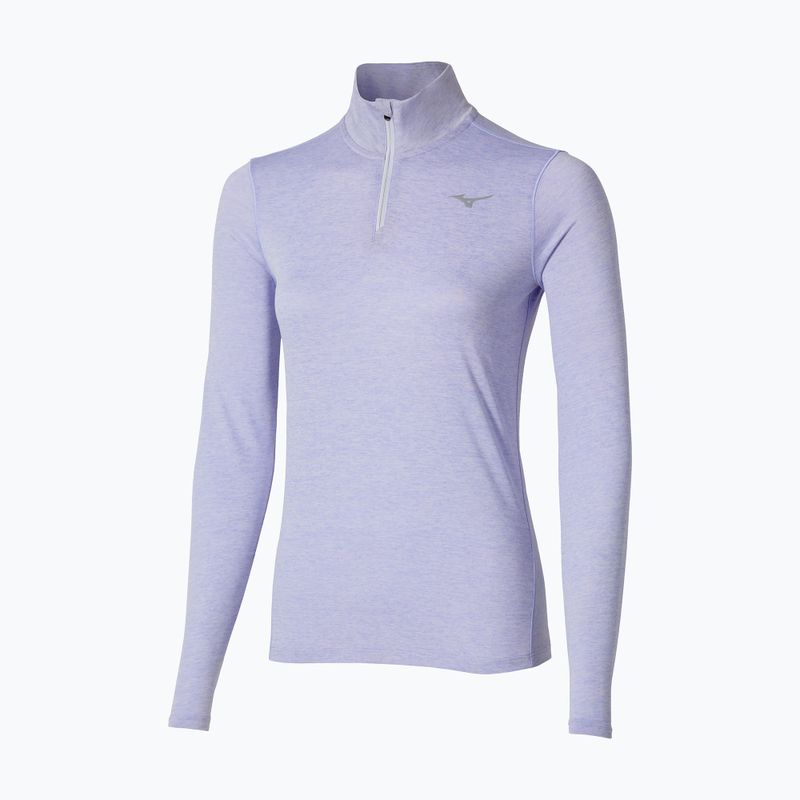Bluza do biegania damska Mizuno Core Impulse Half Zip Tee icelandic blue