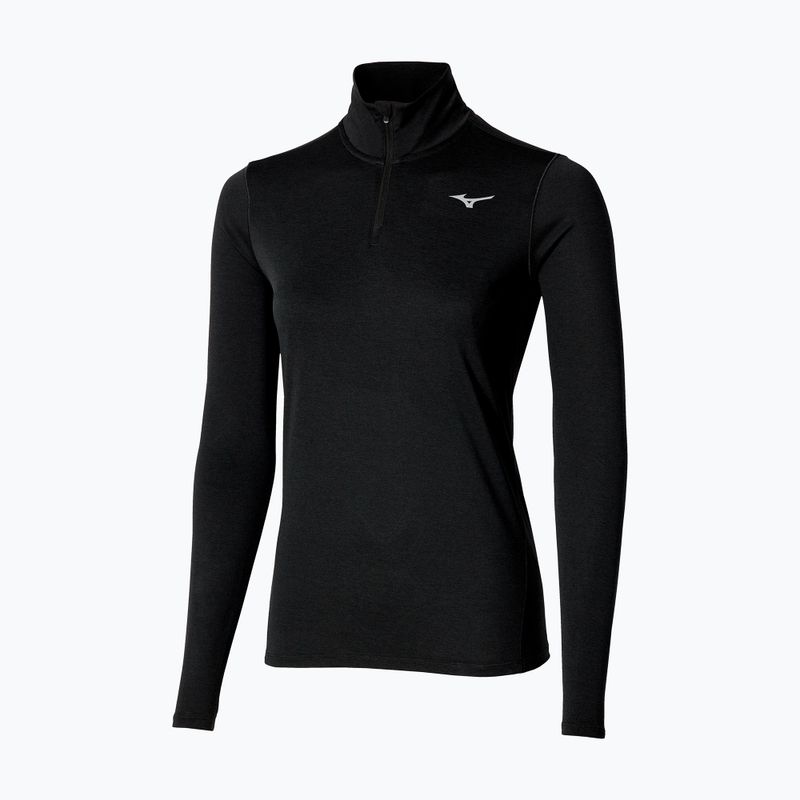 Bluza do biegania damska Mizuno Core Impulse Half Zip Tee black