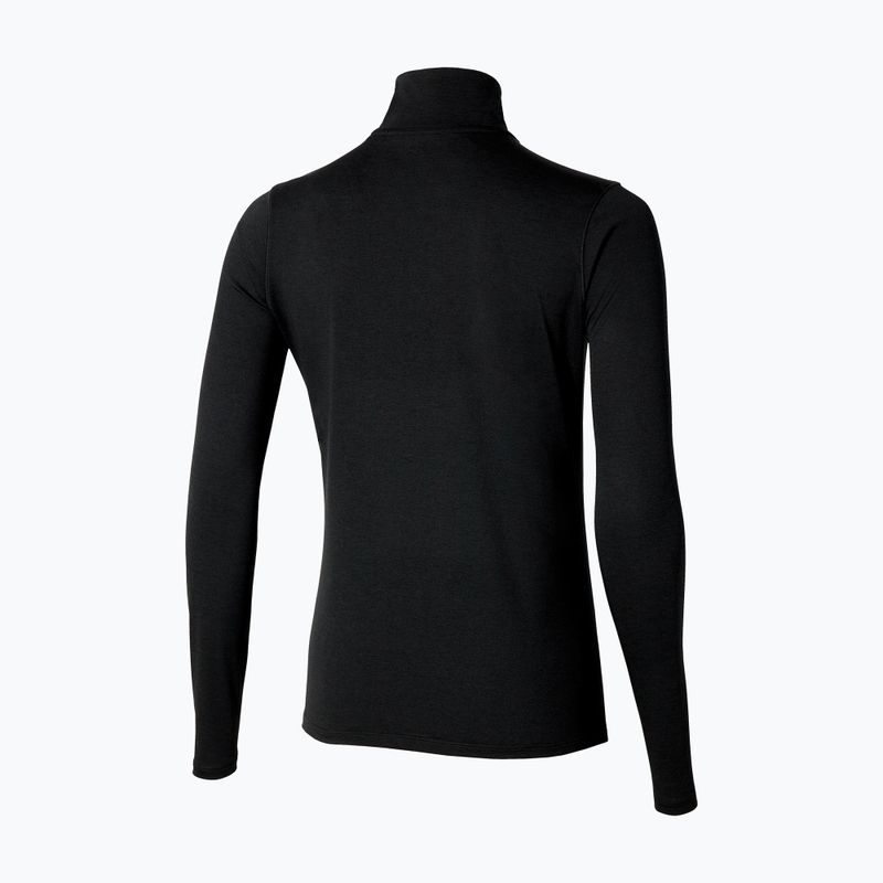 Bluza do biegania damska Mizuno Core Impulse Half Zip Tee black 2