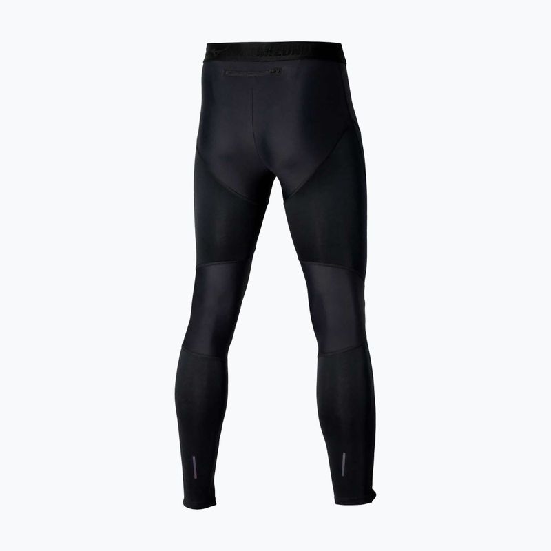 Legginsy do biegania męskie Mizuno Tech Thermal Charge Long black 2