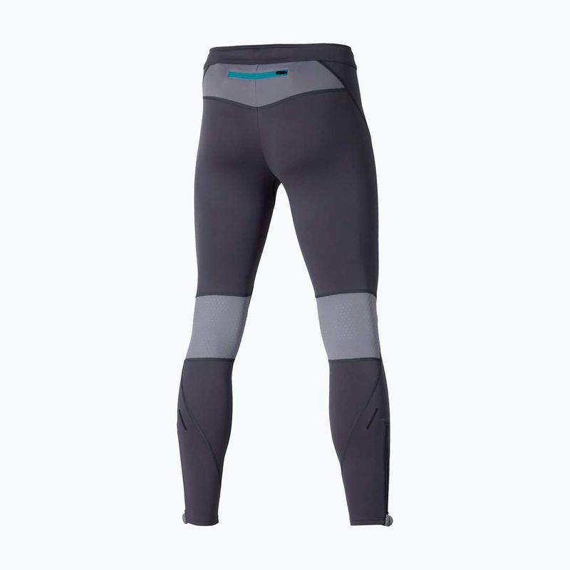 Legginsy do biegania męskie Mizuno Active Warmalite Long odyssey grey 2