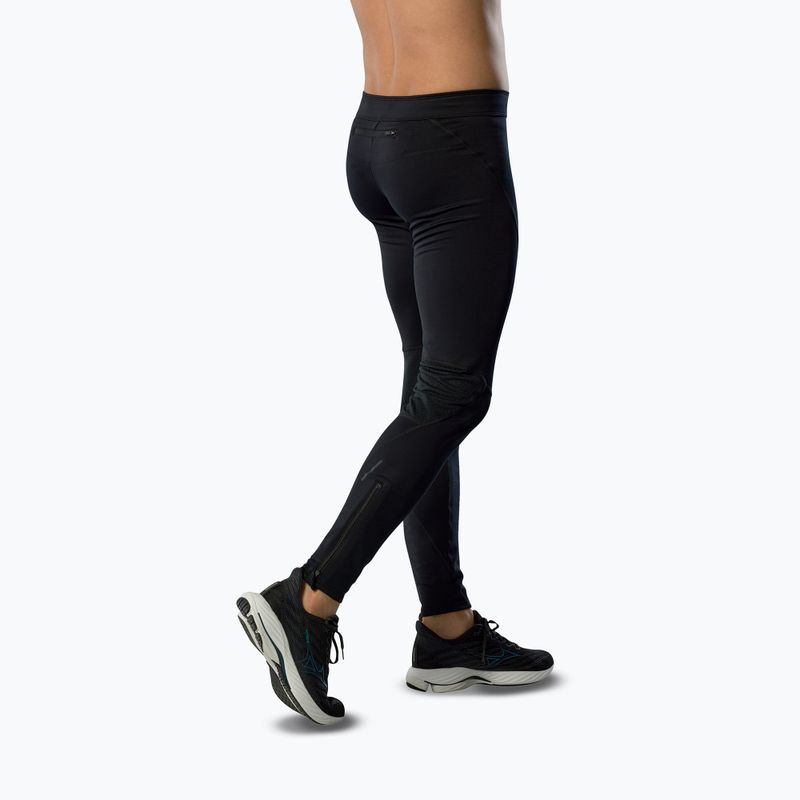 Legginsy do biegania męskie Mizuno Active Warmalite Long Tight black 2