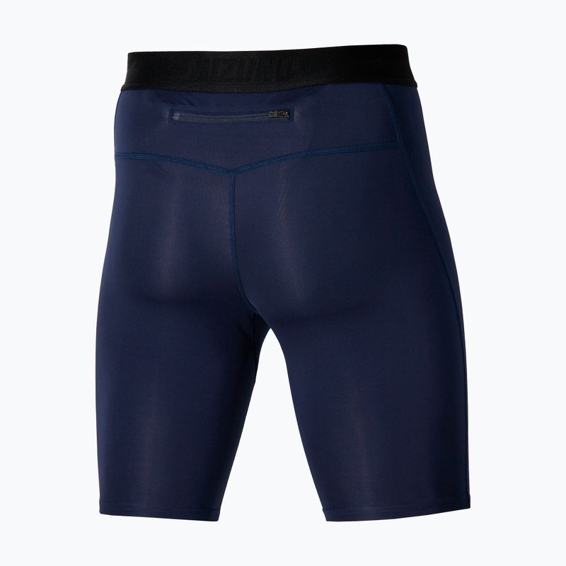 Legginsy do biegania męskie Mizuno Core Impulse Mid baritone blue 2