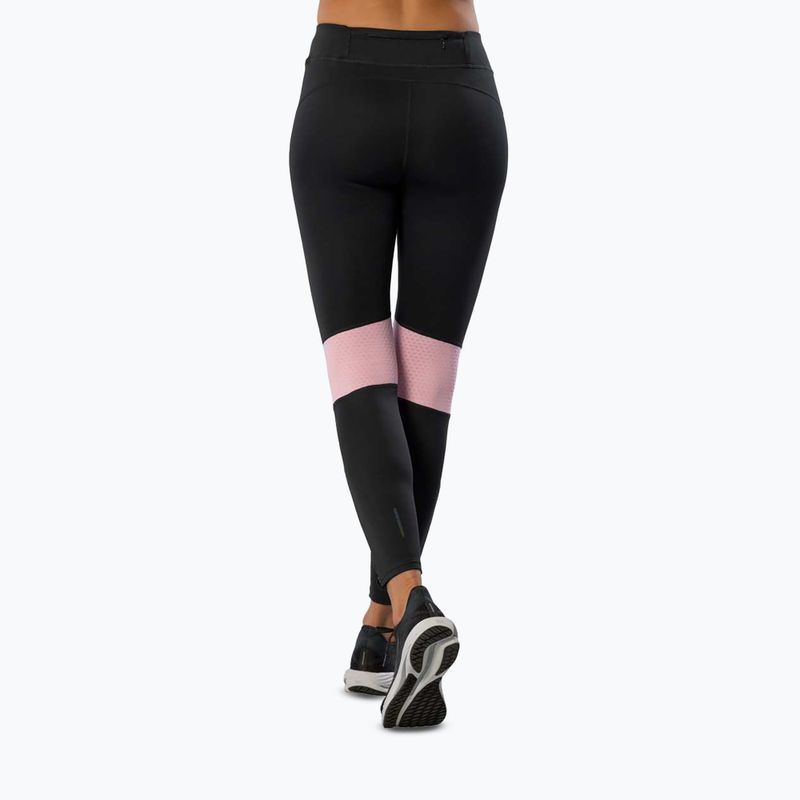 Legginsy do biegania damskie Mizuno Active Warmalite Long black/mauve 4