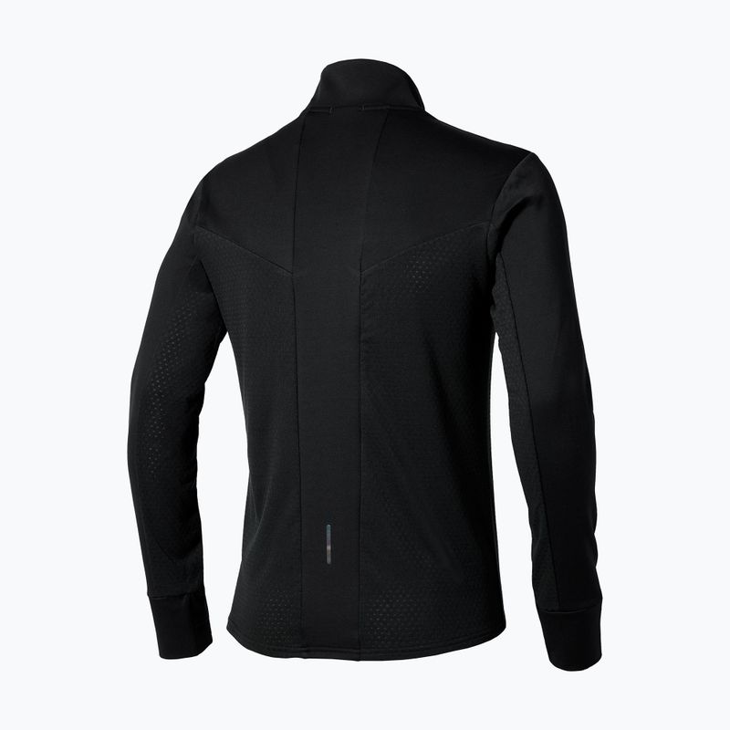 Bluza do biegania męska Mizuno Active Warm Half Zip black 2