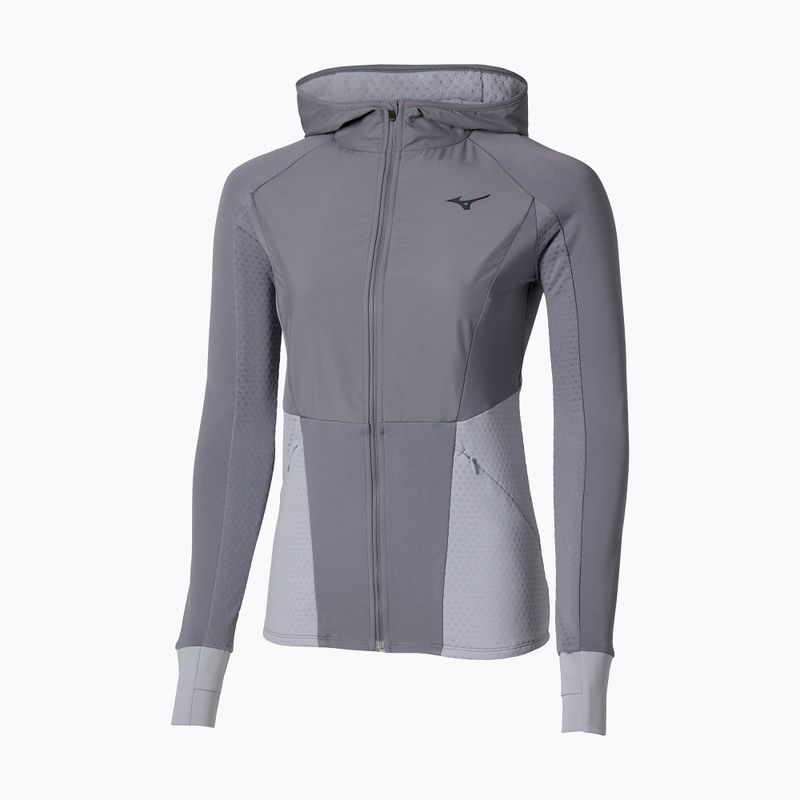 Kurtka do biegania damska Mizuno Active Warm Hybrid Full Zip Hooded quicksilver 5