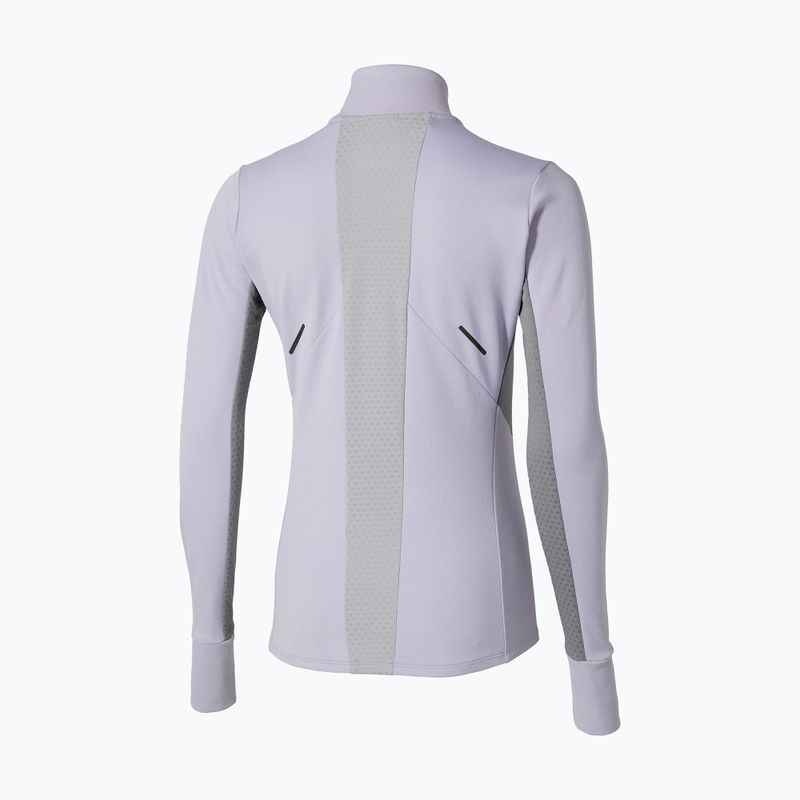 Bluza do biegania damska Mizuno Active Warm Half Zip icelandic blue 2