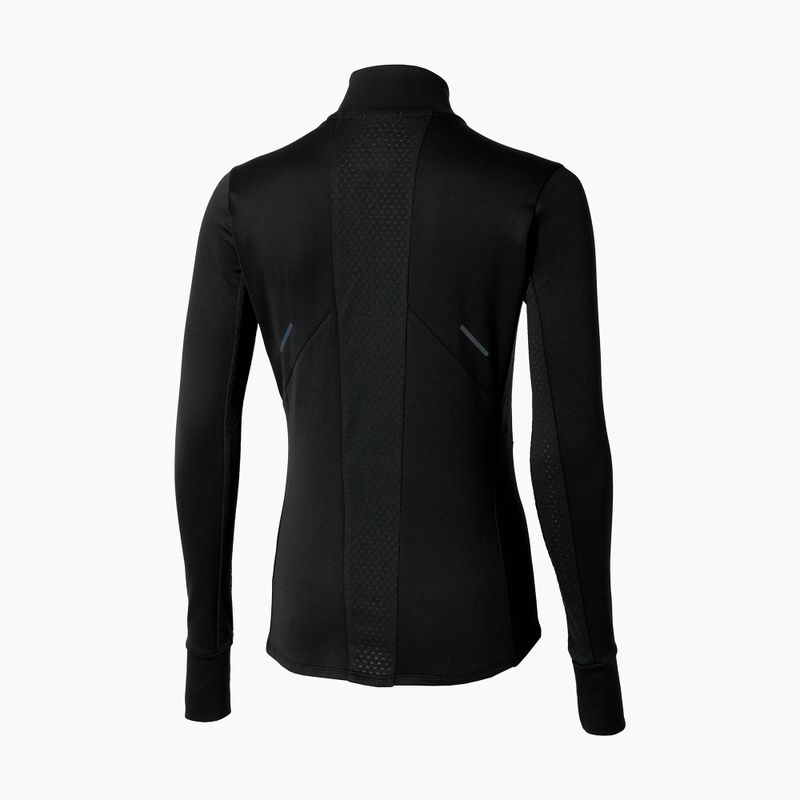 Bluza do biegania damska Mizuno Active Warm Half Zip black 2