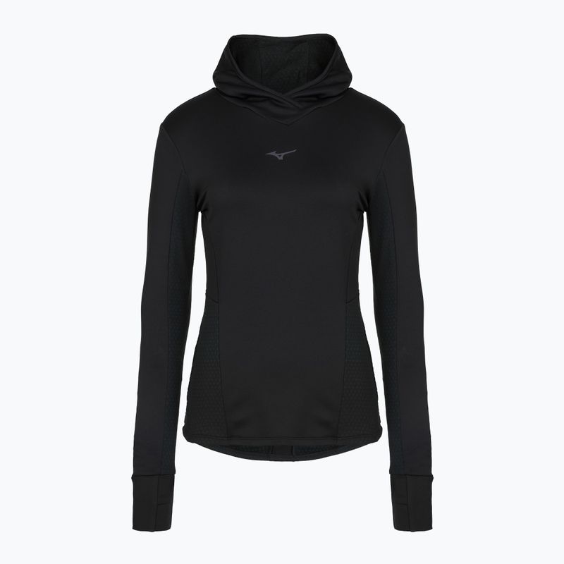 Bluza do biegania damska Mizuno Active Warm Hooded black
