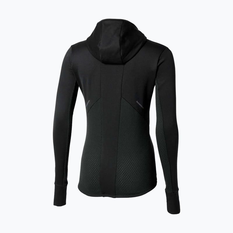 Bluza do biegania damska Mizuno Active Warm Hooded black 2