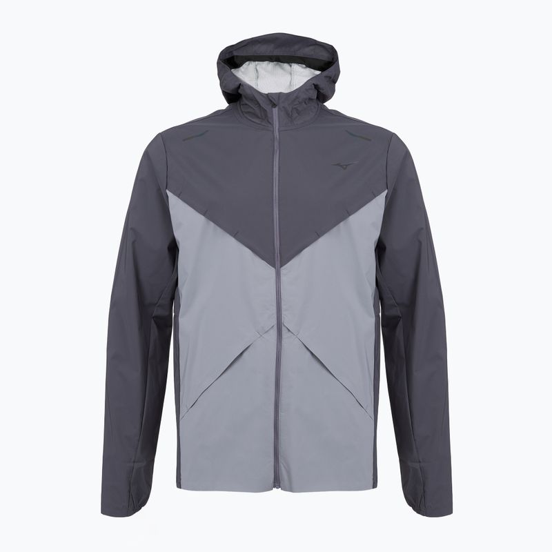 Kurtka do biegania męska Mizuno Tech Thermal Charge Hooded quiksilver