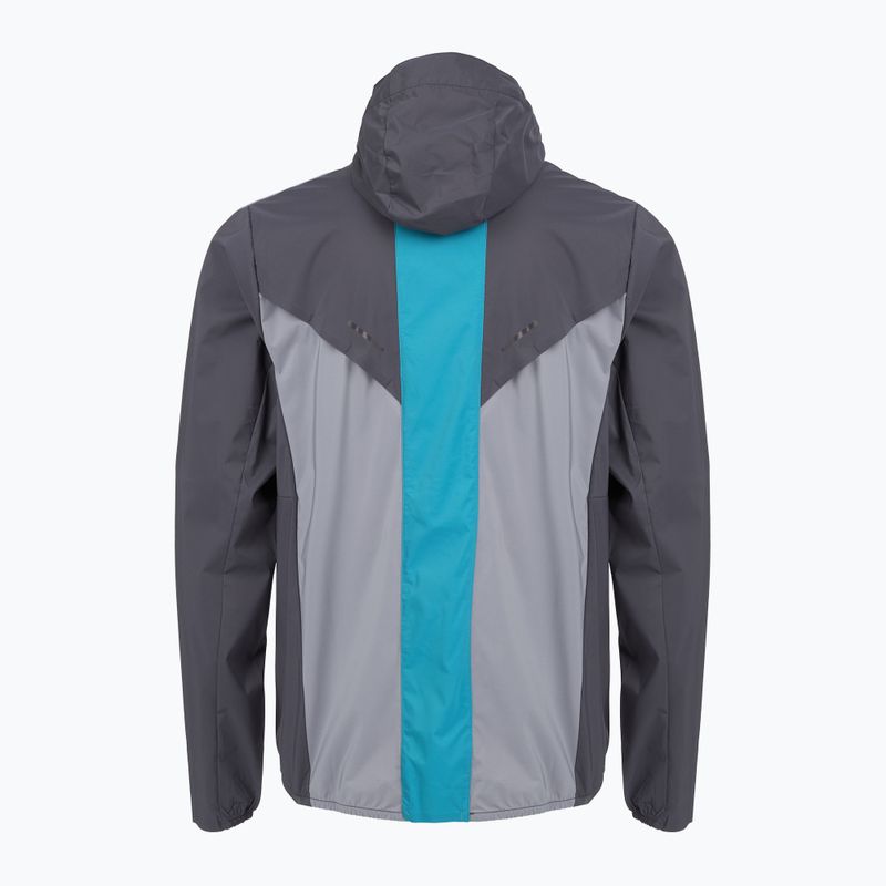 Kurtka do biegania męska Mizuno Tech Thermal Charge Hooded quiksilver 2