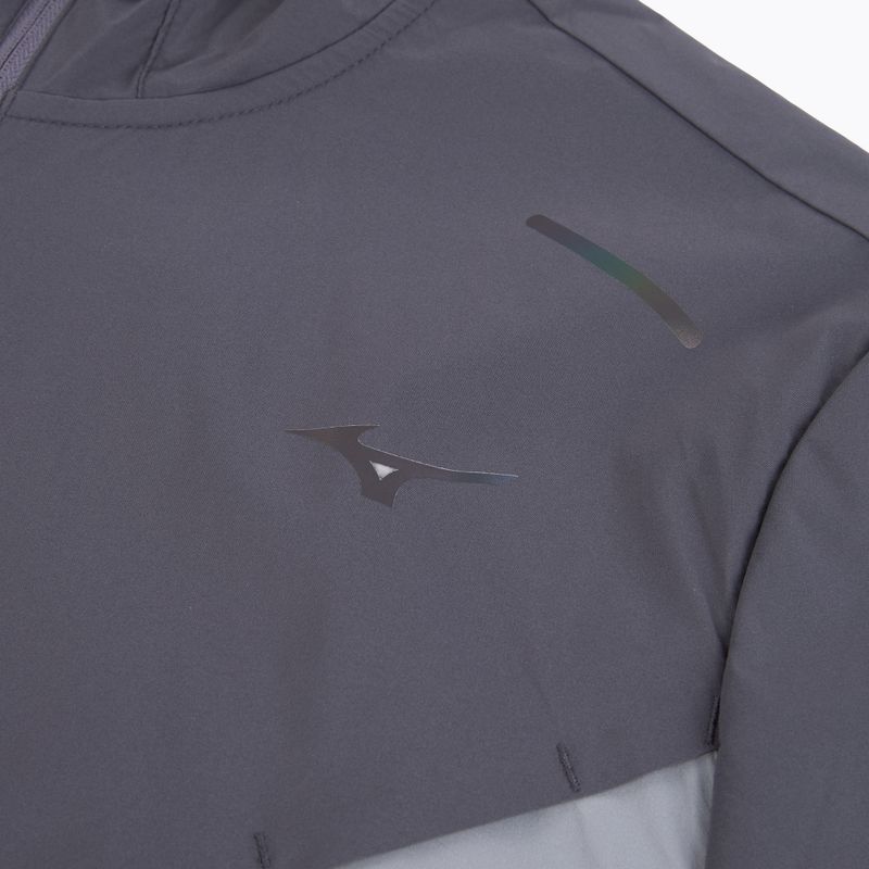 Kurtka do biegania męska Mizuno Tech Thermal Charge Hooded quiksilver 3