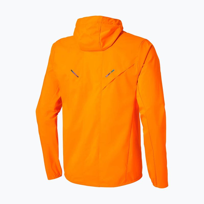 Kurtka do biegania męska Mizuno Tech Thermal Charge Hooded tangelo 6