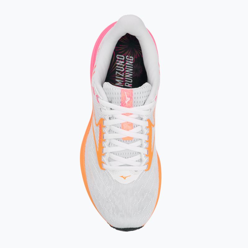 Buty do biegania Mizuno Wave Rider 28 white/tang orange/pink tetra 5