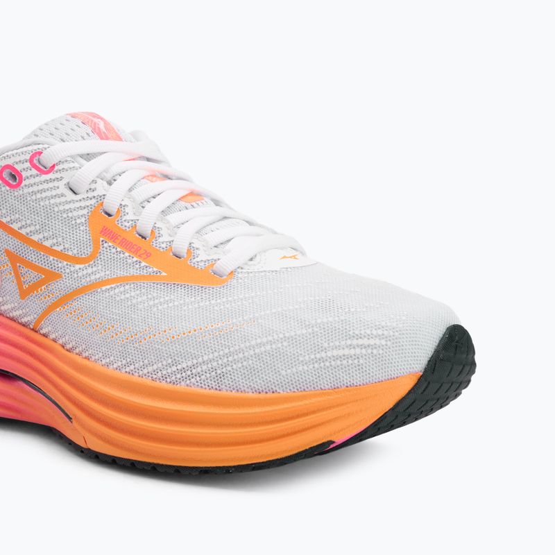 Buty do biegania Mizuno Wave Rider 28 white/tang orange/pink tetra 7