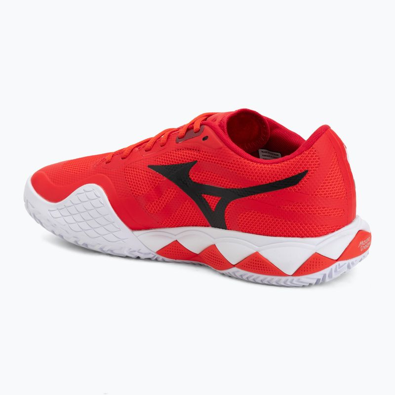 Buty do tenisa Mizuno Wave Enforce Tour 2 CC fiery red/white/sun-dried toma 3