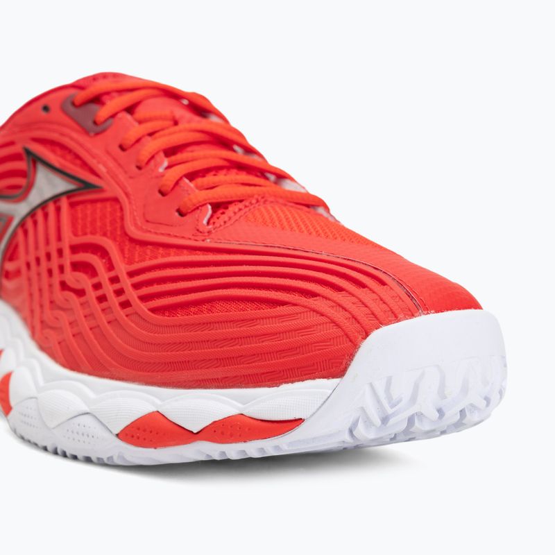 Buty do tenisa Mizuno Wave Enforce Tour 2 CC fiery red/white/sun-dried toma 7