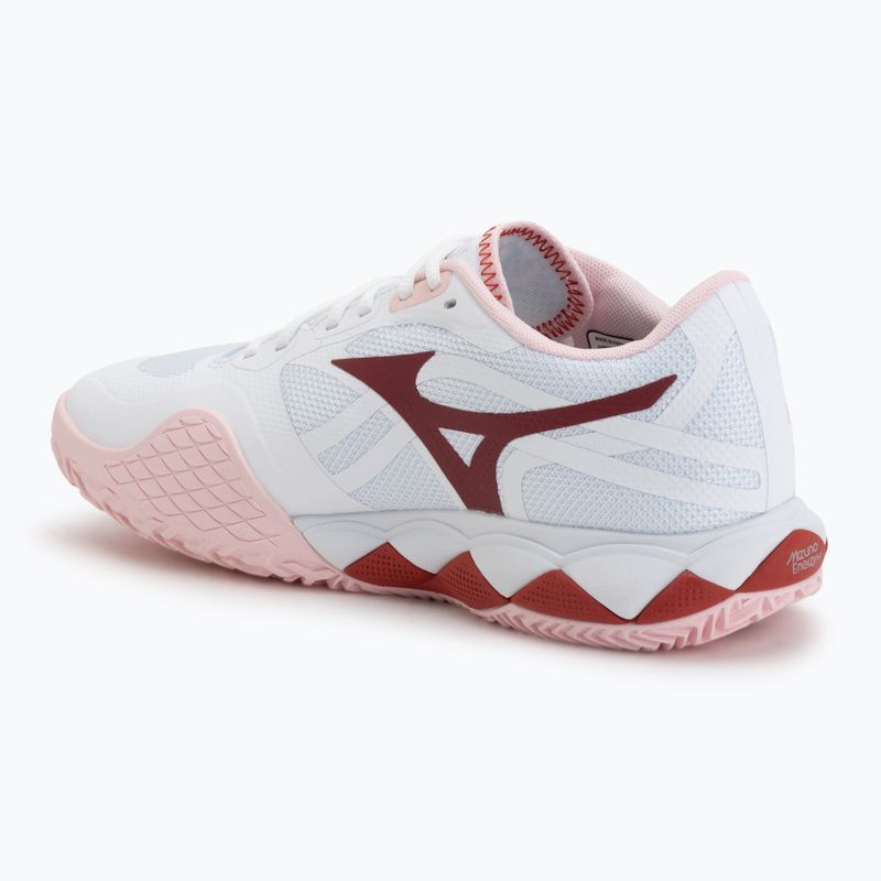 Buty do tenisa damskie Mizuno Wave Enforce Tour 2 CC white/pinkesque/barbados/cherr 3