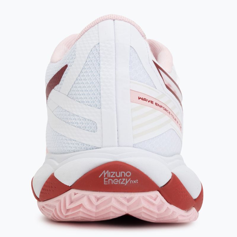 Buty do tenisa damskie Mizuno Wave Enforce Tour 2 CC white/pinkesque/barbados/cherr 6