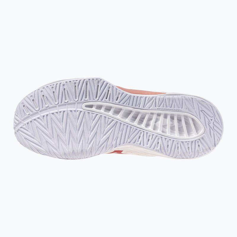 Buty do siatkówki damskie Mizuno Lightning Select Mid white/rose elegance/lava falls 2