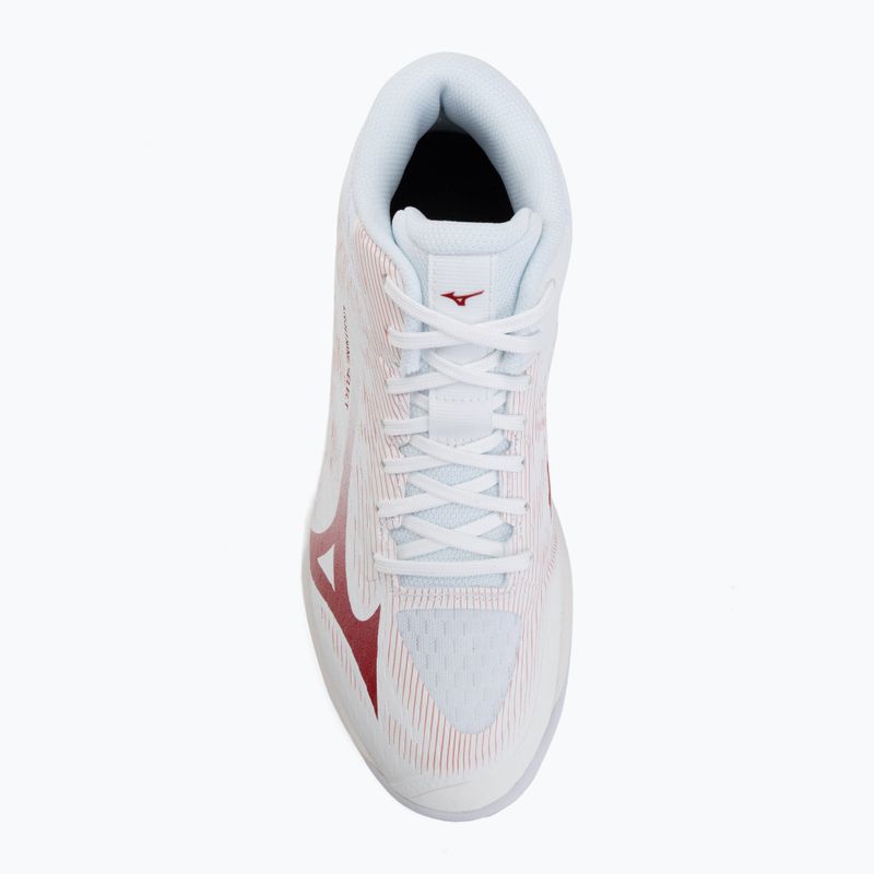 Buty do siatkówki damskie Mizuno Lightning Select Mid white/rose elegance/lava falls 5