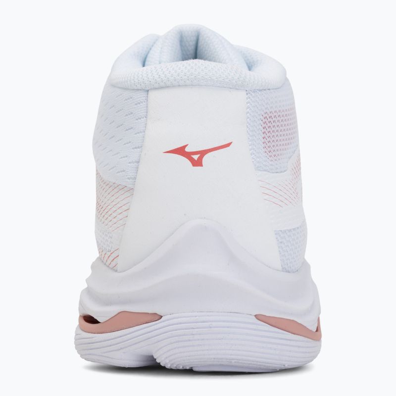 Buty do siatkówki damskie Mizuno Wave Lightning Pro Mid white/rose elegance/lava falls 6