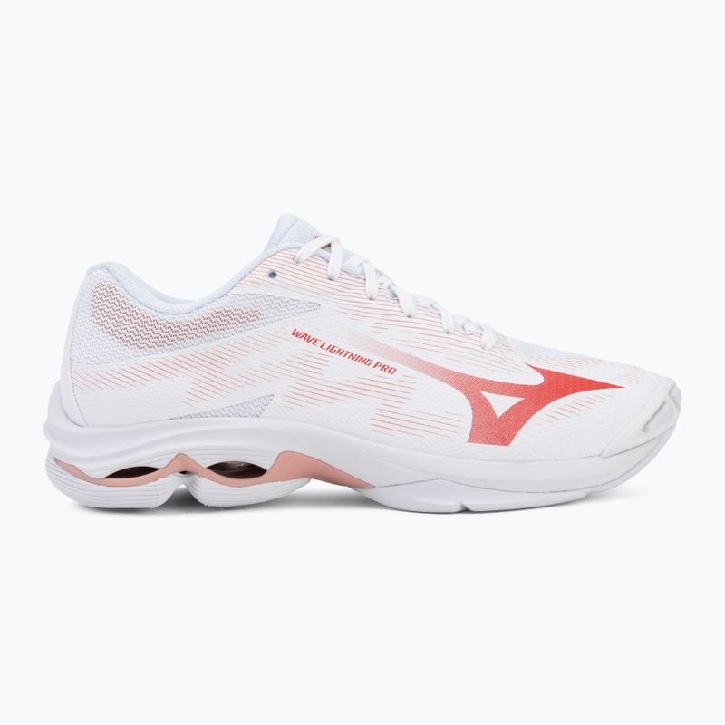Buty do siatkówki damskie Mizuno Wave Lightning Pro white/rose elegance/lava falls 2