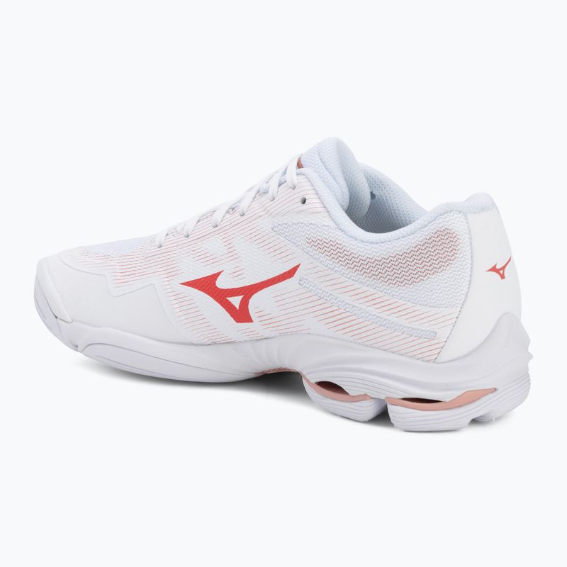 Buty do siatkówki damskie Mizuno Wave Lightning Pro white/rose elegance/lava falls 3