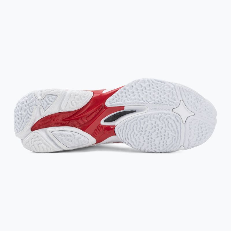 Buty do siatkówki damskie Mizuno Wave Lightning Elite Mid white/rose elegance/lava falls 4