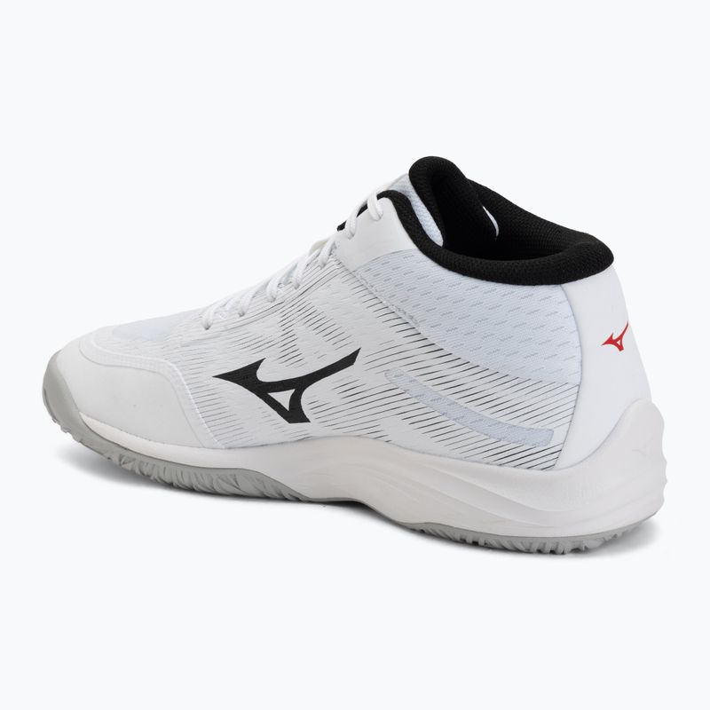 Buty do siatkówki Mizuno Lightning Select Mid white/black/fiery red 3