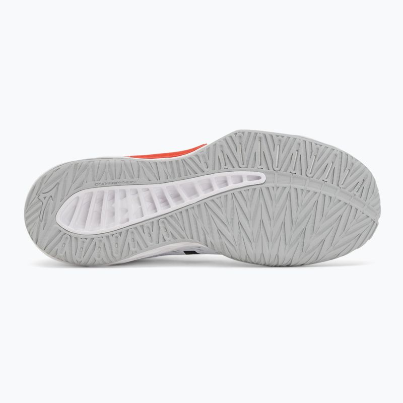 Buty do siatkówki Mizuno Lightning Select white/black/fiery red 4