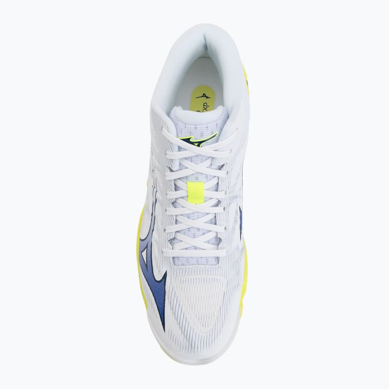 Buty do siatkówki Mizuno Wave Lightning Elite Mid white/lighting yellow/dazzling blue 5