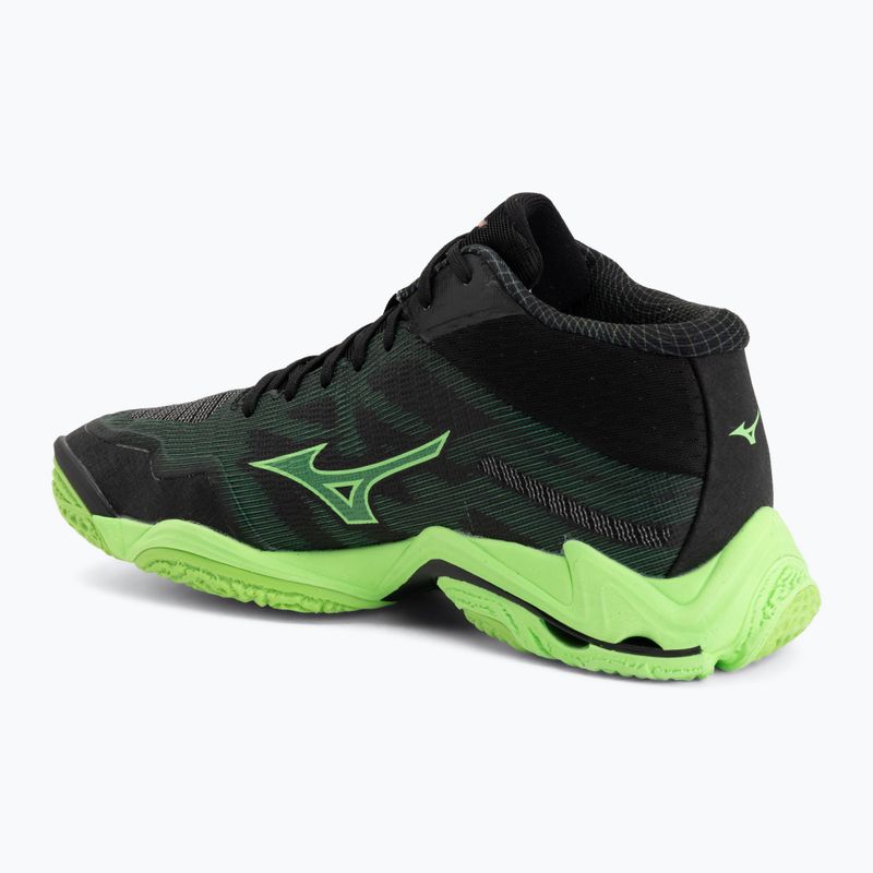 Buty do siatkówki Mizuno Wave Lightning Elite Mid black/glowing apple/mandarin orange 3