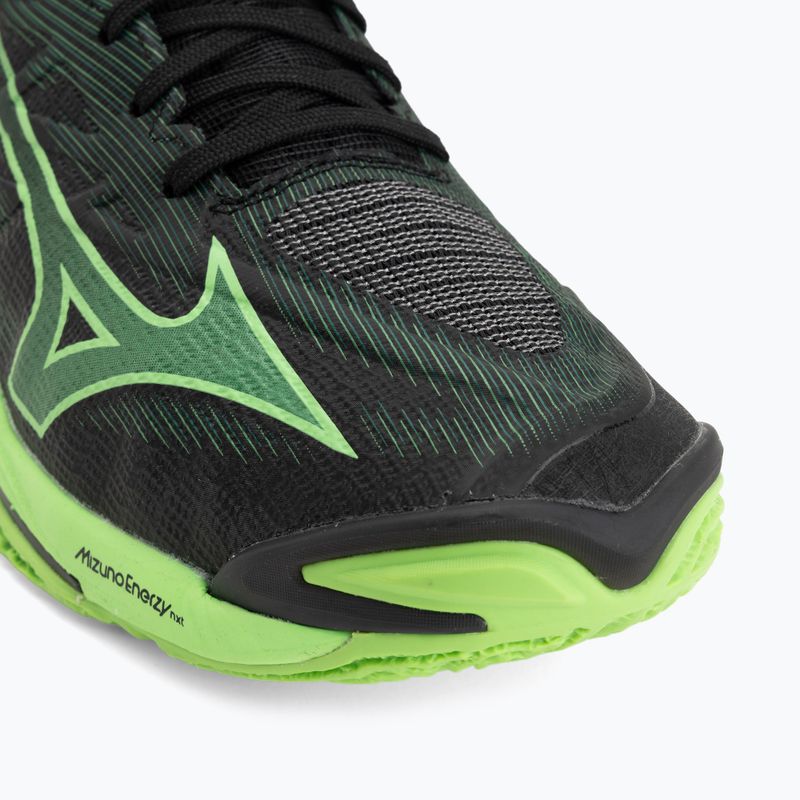 Buty do siatkówki Mizuno Wave Lightning Elite Mid black/glowing apple/mandarin orange 7