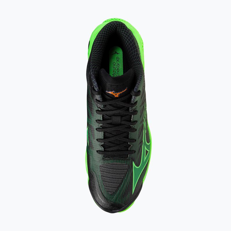 Buty do siatkówki Mizuno Wave Lightning Elite Mid black/glowing apple/mandarin orange 5