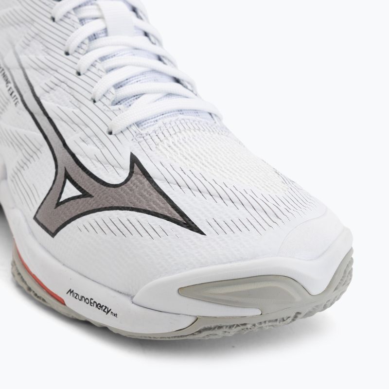Buty do siatkówki Mizuno Wave Lightning Elite Mid white/black/fiery red 7