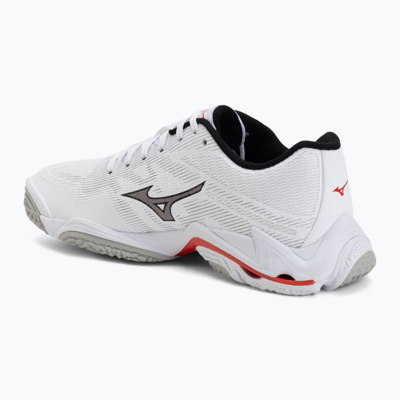 Buty do siatkówki Mizuno Wave Lightning Elite white/black/fiery red 3