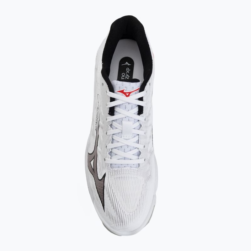 Buty do siatkówki Mizuno Wave Lightning Elite white/black/fiery red 5