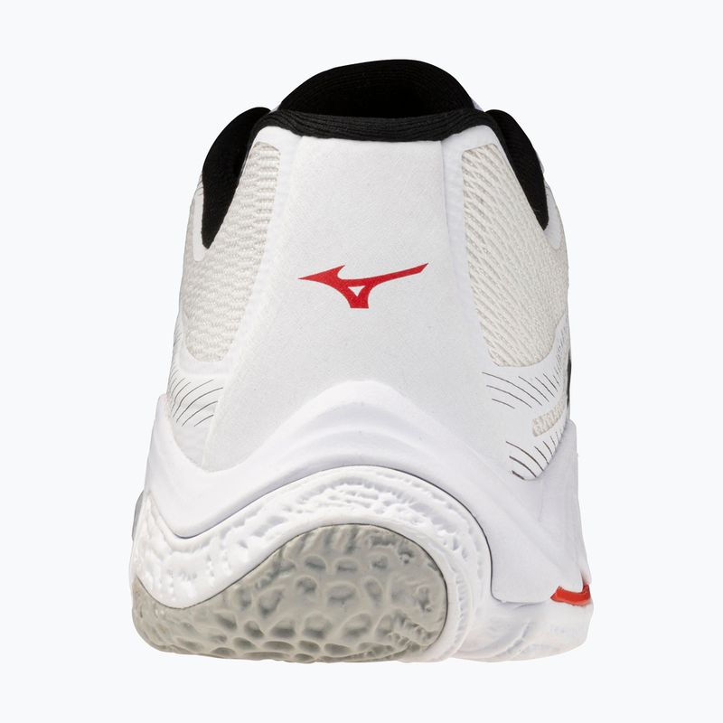 Buty do siatkówki Mizuno Wave Lightning Elite white/black/fiery red 3