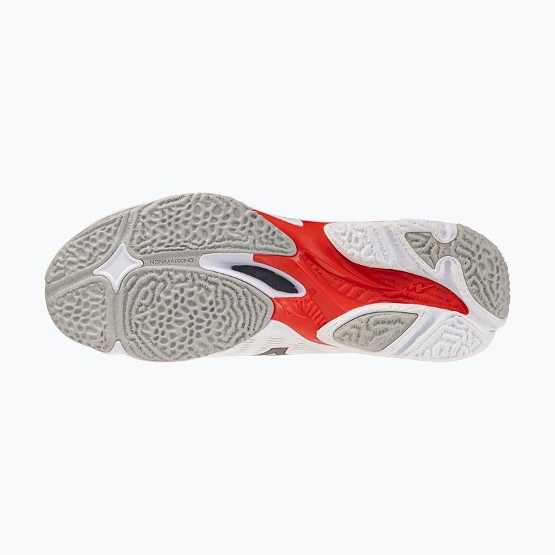 Buty do siatkówki Mizuno Wave Lightning Elite white/black/fiery red 4