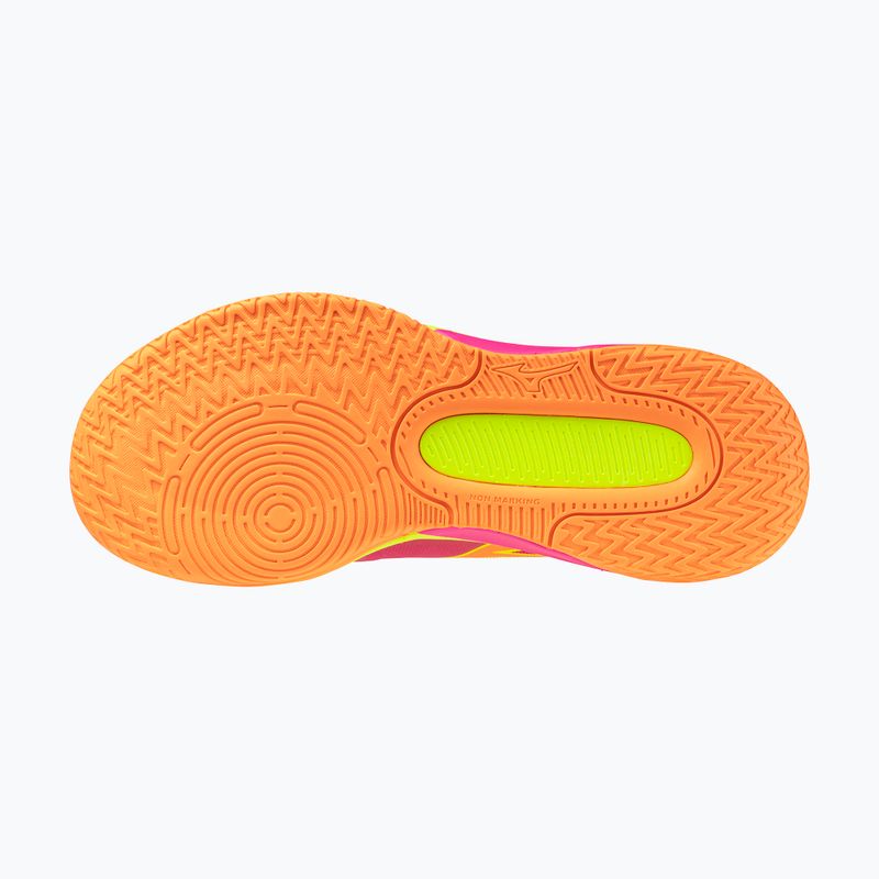 Buty do siatkówki Mizuno Neo Jump pink tetra/fortune yellow/light 3
