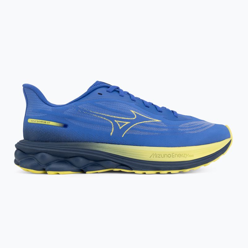 Buty do biegania męskie Mizuno Wave Skyrise 7 dazzling blue/fortune yellow/estate blue 2