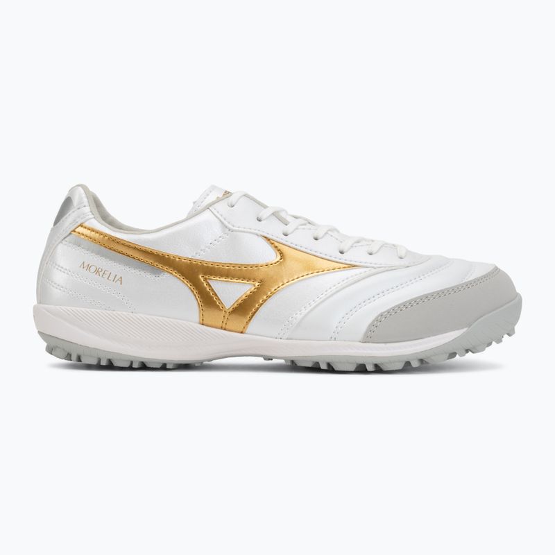 Buty piłkarskie Mizuno Morelia Sala Pro TF white/football gold/galaxy silver 2