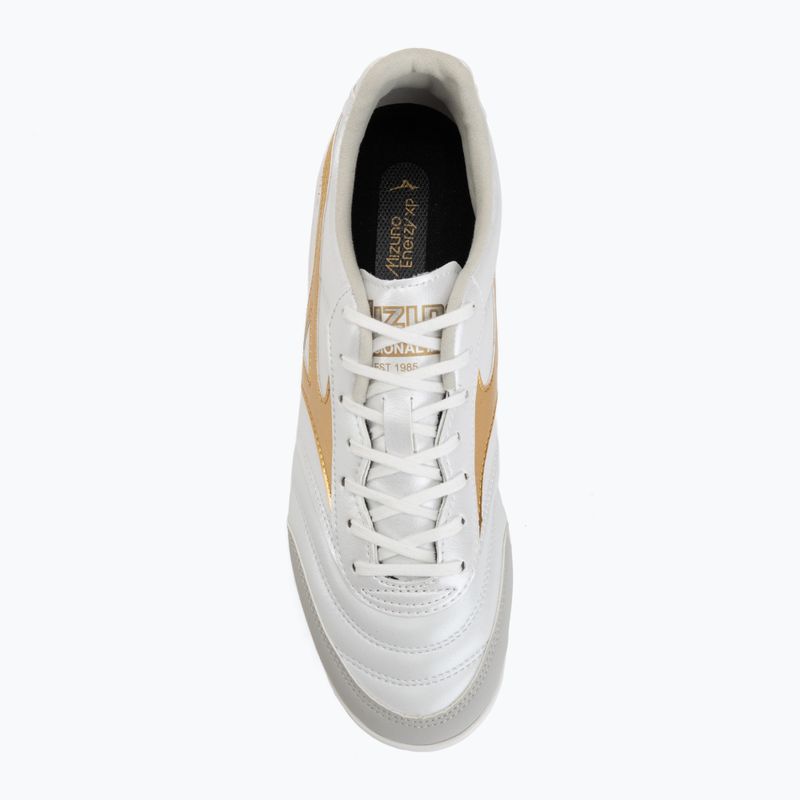 Buty piłkarskie Mizuno Morelia Sala Pro IN white/football gold/galaxy sil 5