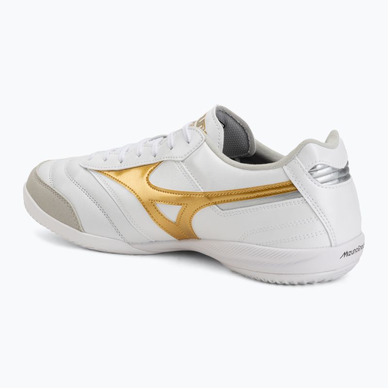 Buty piłkarskie Mizuno Morelia Sala Elite IN white/football gold/galaxy sil 3