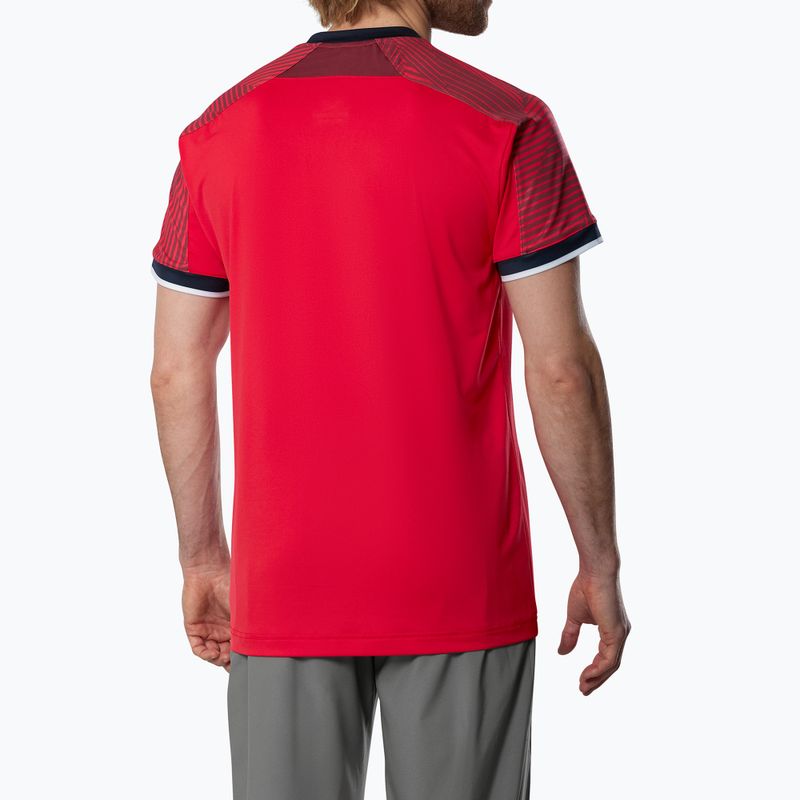 Koszulka męska Mizuno Stargazer Shadow Tee fiery red 2