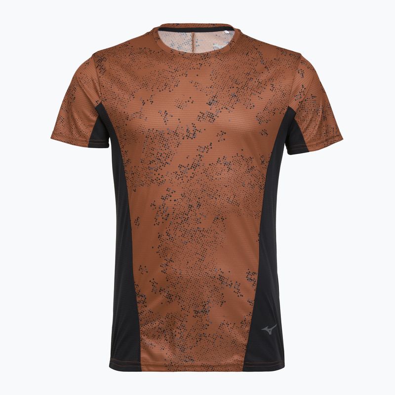 Koszulka do biegania męska Mizuno Active DryAeroFlow Graphic copper brown