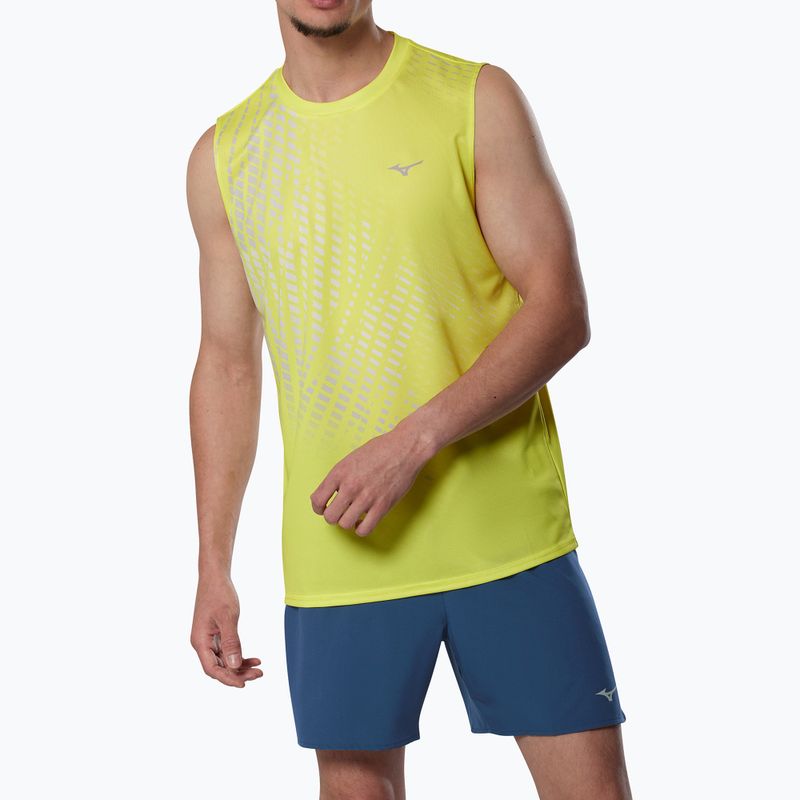 Koszulka do biegania męska Mizuno Core Graphic Sleeveless lightning yellow